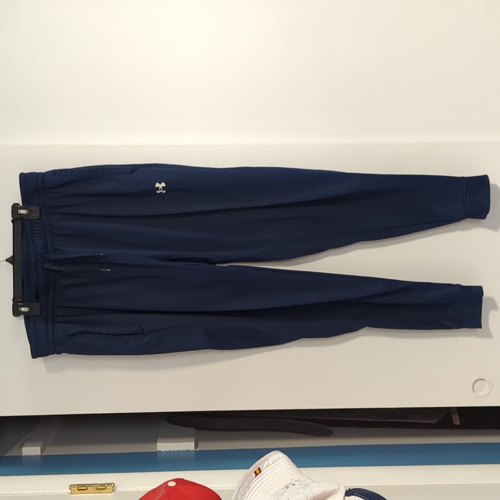 Under Armour Men's Armour Fleece Joggers, Navy Blue, Size XL